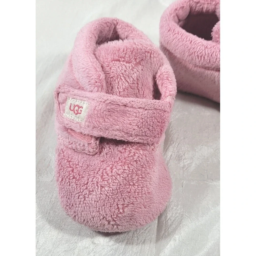 UGG Baby Toddler Fleece Bixbee Slipper Booties - Pink - Size 04/05 - NWOT